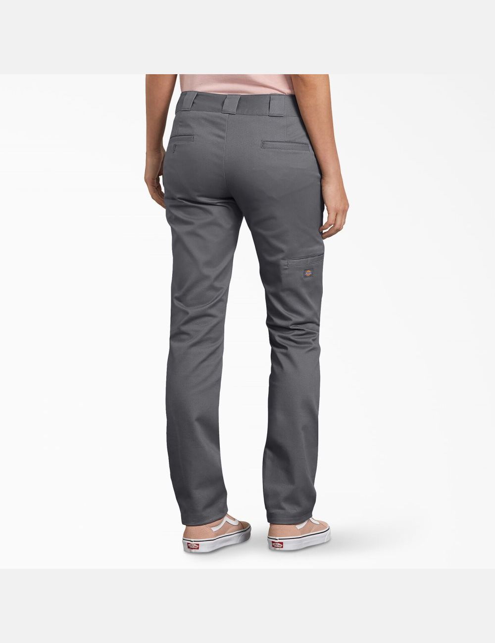 Graphite Gray Dickies Slim Fit Double Knee Pants | 854GNHBEO