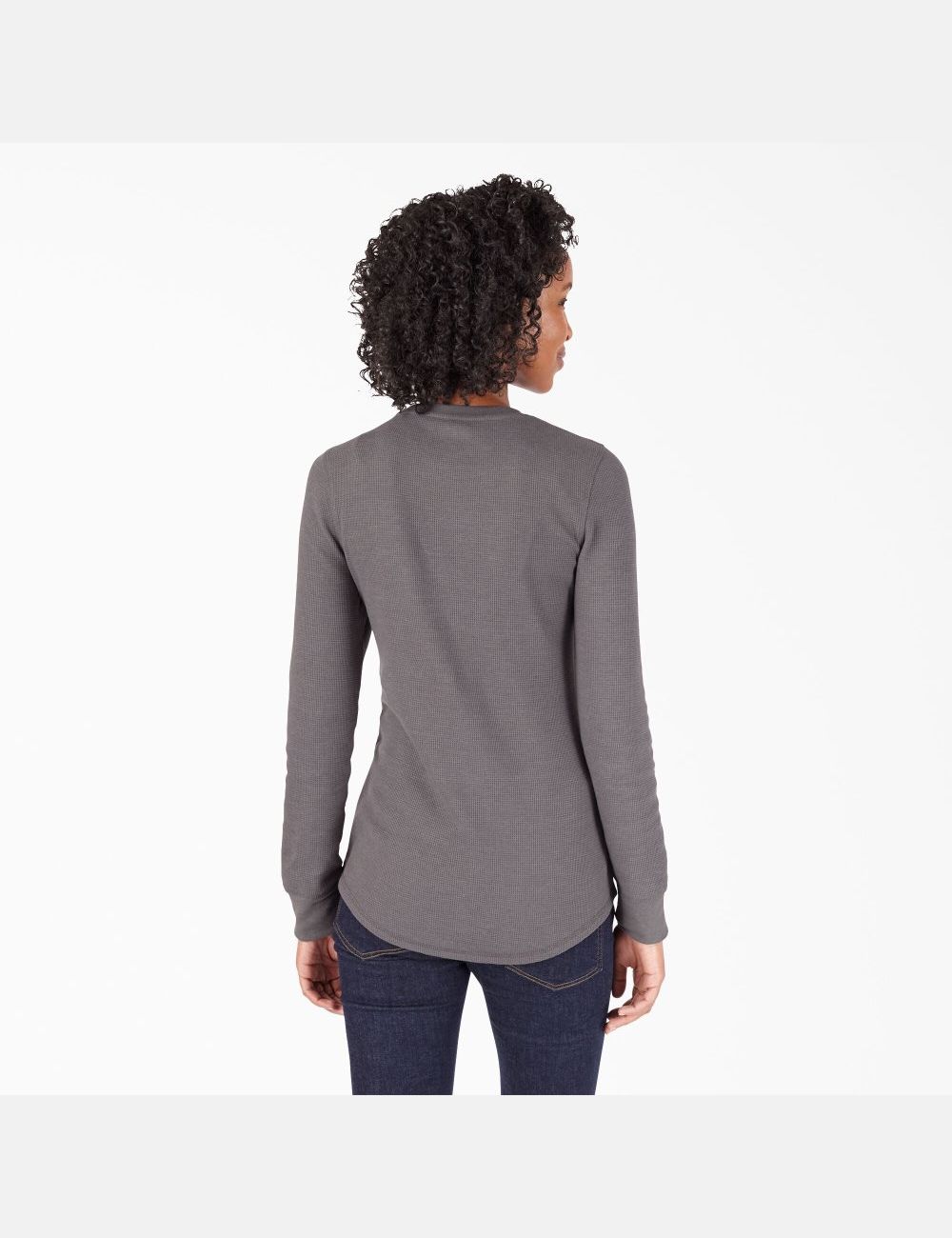 Graphite Gray Dickies Thermal Long Sleeve T-Shirts | 180UVQTJD