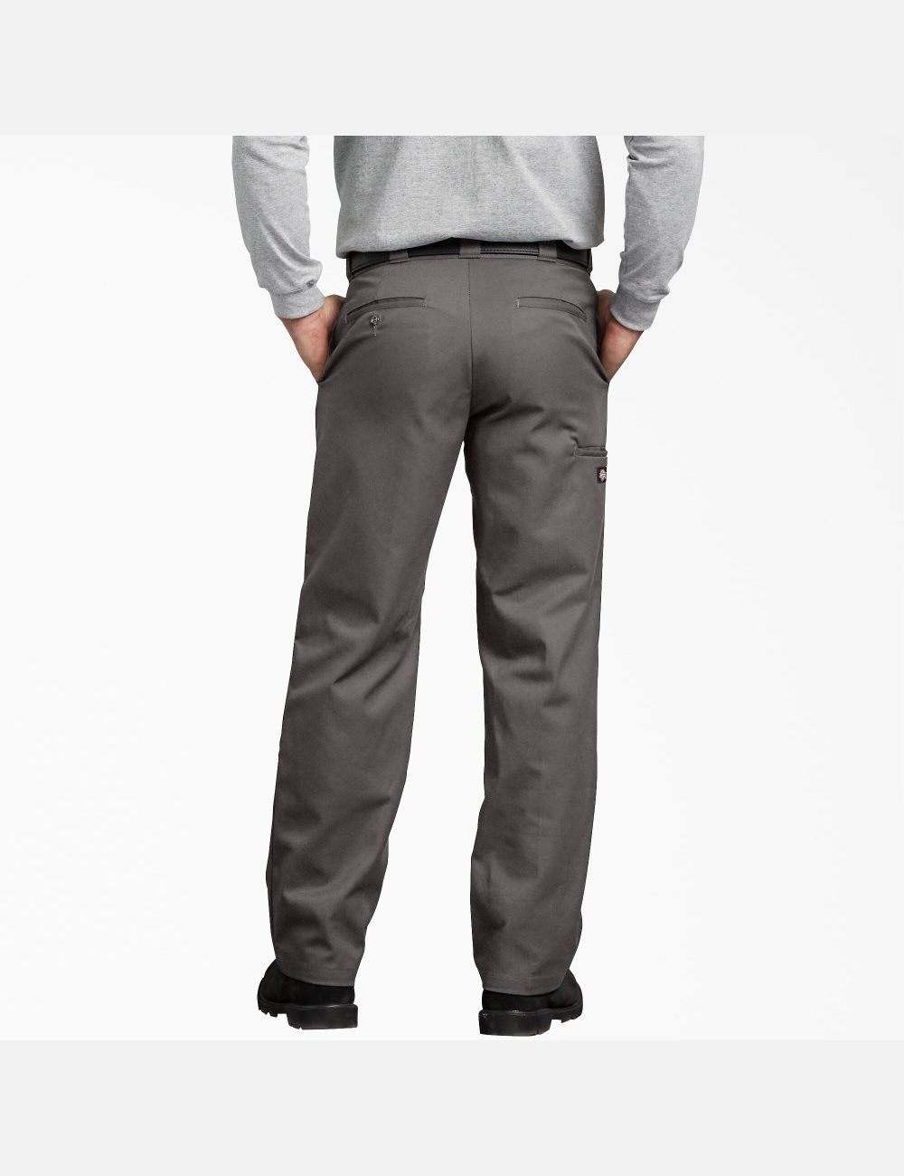 Gravel Gray Dickies FLEX Regular Double Knee Pants | 160MEWIZV