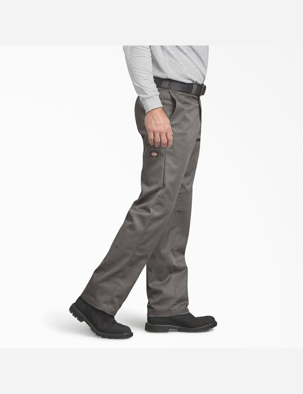 Gravel Gray Dickies FLEX Regular Double Knee Pants | 160MEWIZV