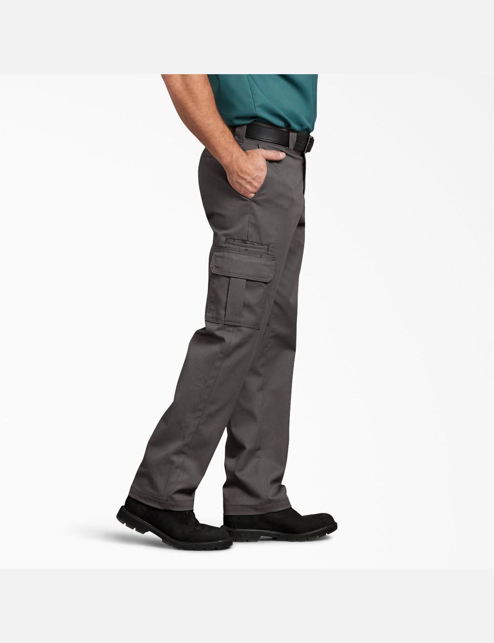 Gravel Gray Dickies FLEX Regular Fit Straight Leg Cargo Pants | 326LAUWIJ