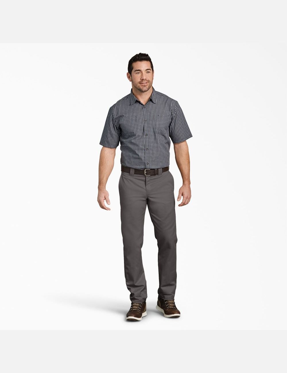 Gravel Gray Dickies Slim Fit Taper Leg Multi-Use Pocket Work Pants | 493NWCAOX