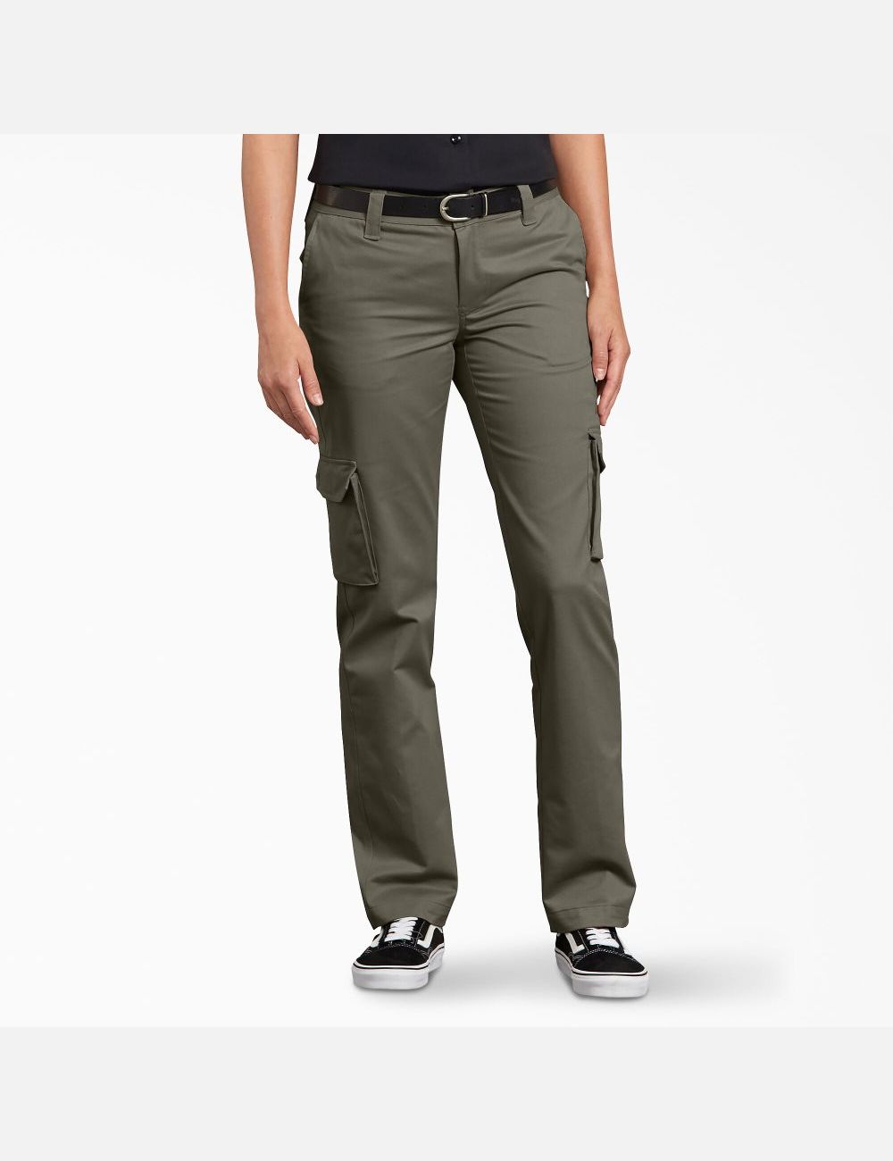 Gray Camo Dickies Relaxed Fit Cargo Pants | 147CKPWIX