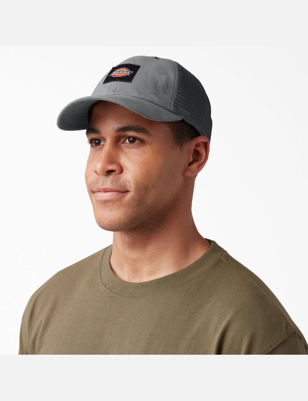 Gray Dickies Canvas Trucker Hats | 725RDABMW