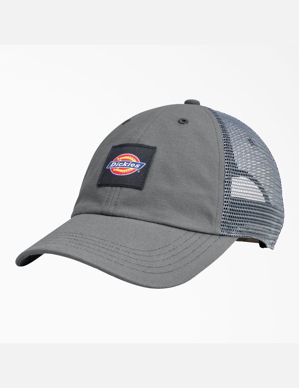 Gray Dickies Canvas Trucker Hats | 725RDABMW