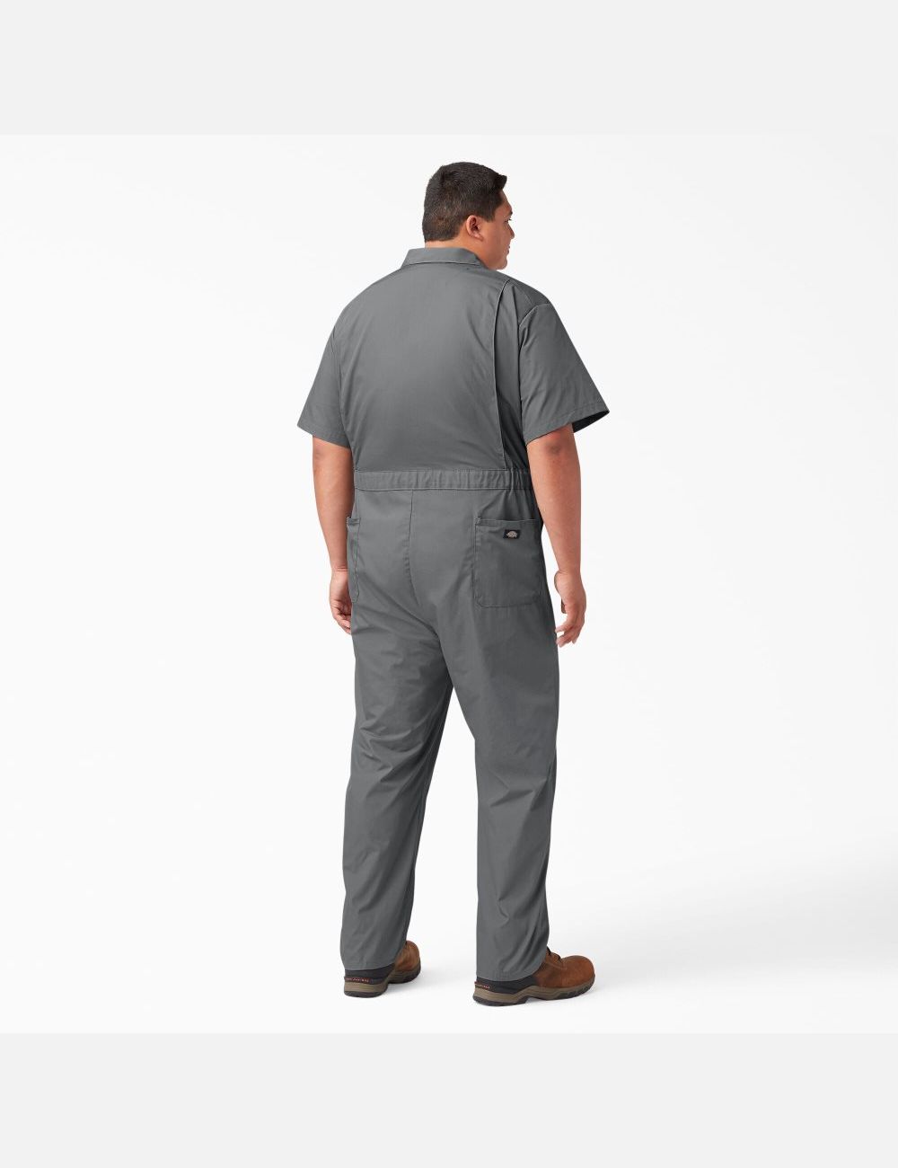 Gray Dickies Short Sleeve Coveralls & Overalls | 726BXIMUR