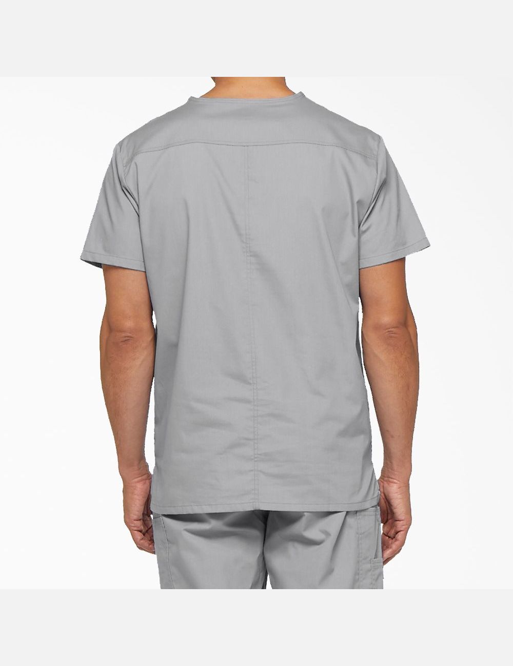 Grey Dickies EDS Signature V-Neck Top Scrubs | 630ERQOBL