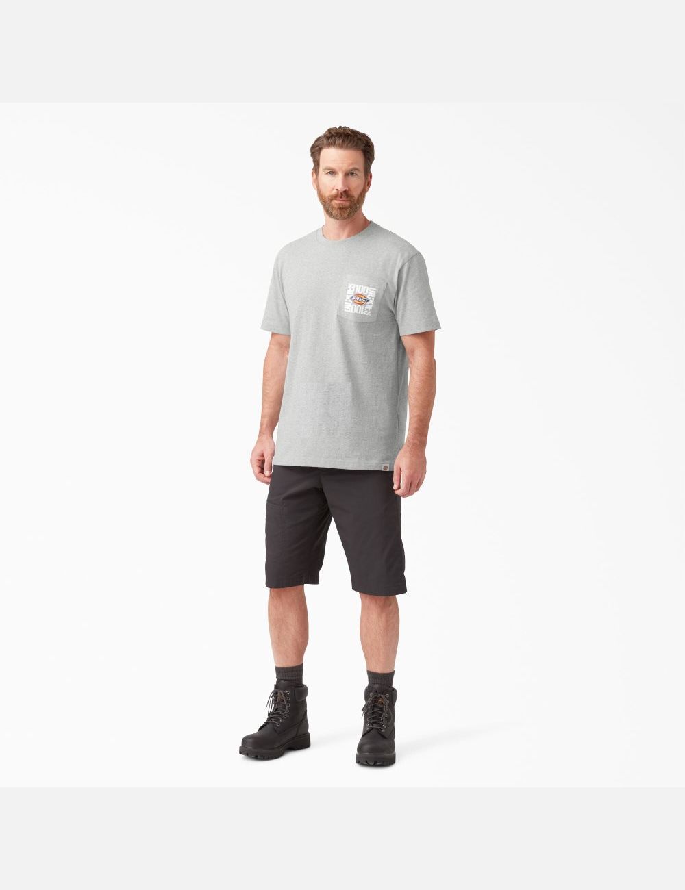 Heather Gray Dickies 100 Year Anniversary T-Shirts | 291FTOLJU