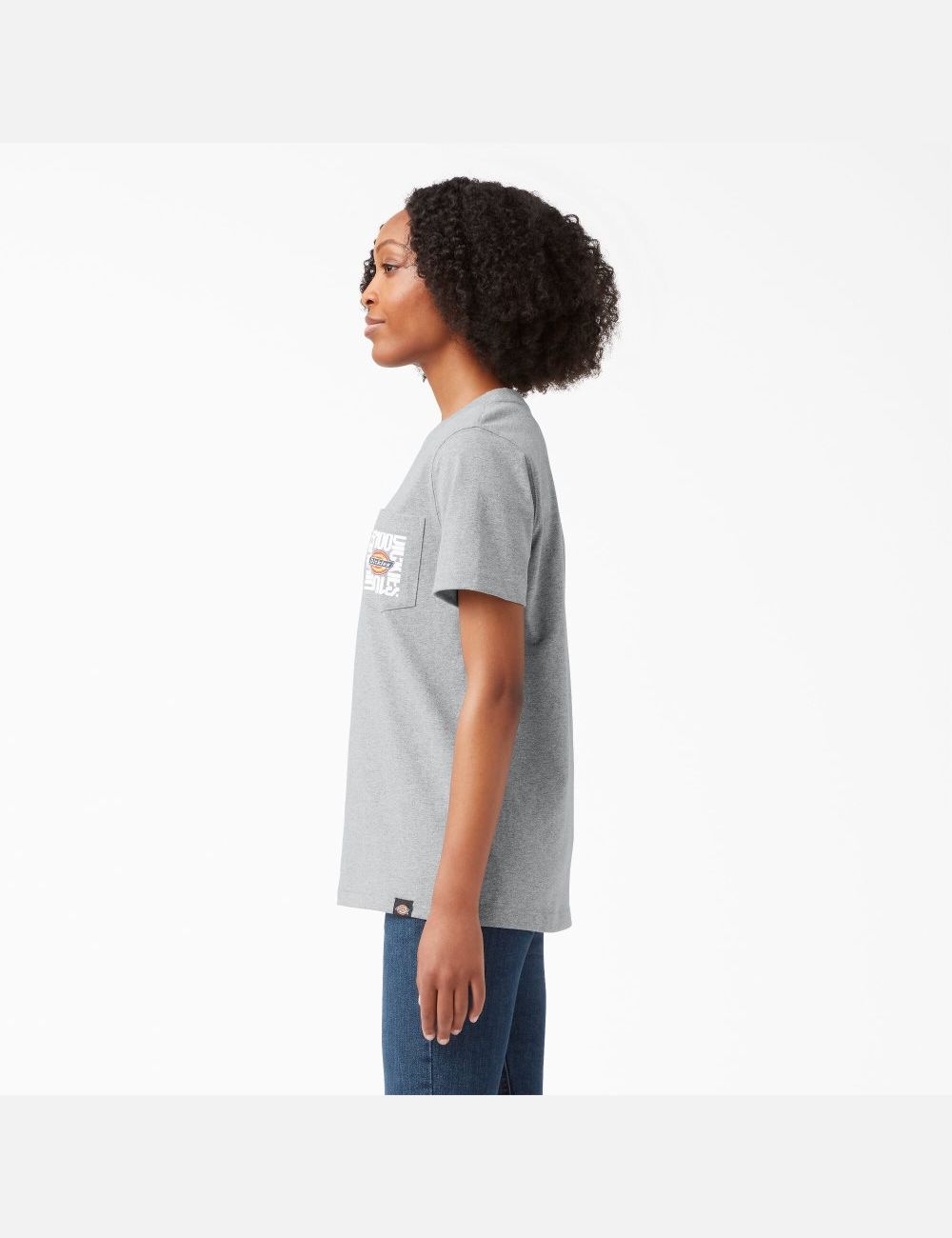 Heather Gray Dickies 100 Year Graphic T-Shirts | 058GHISZB