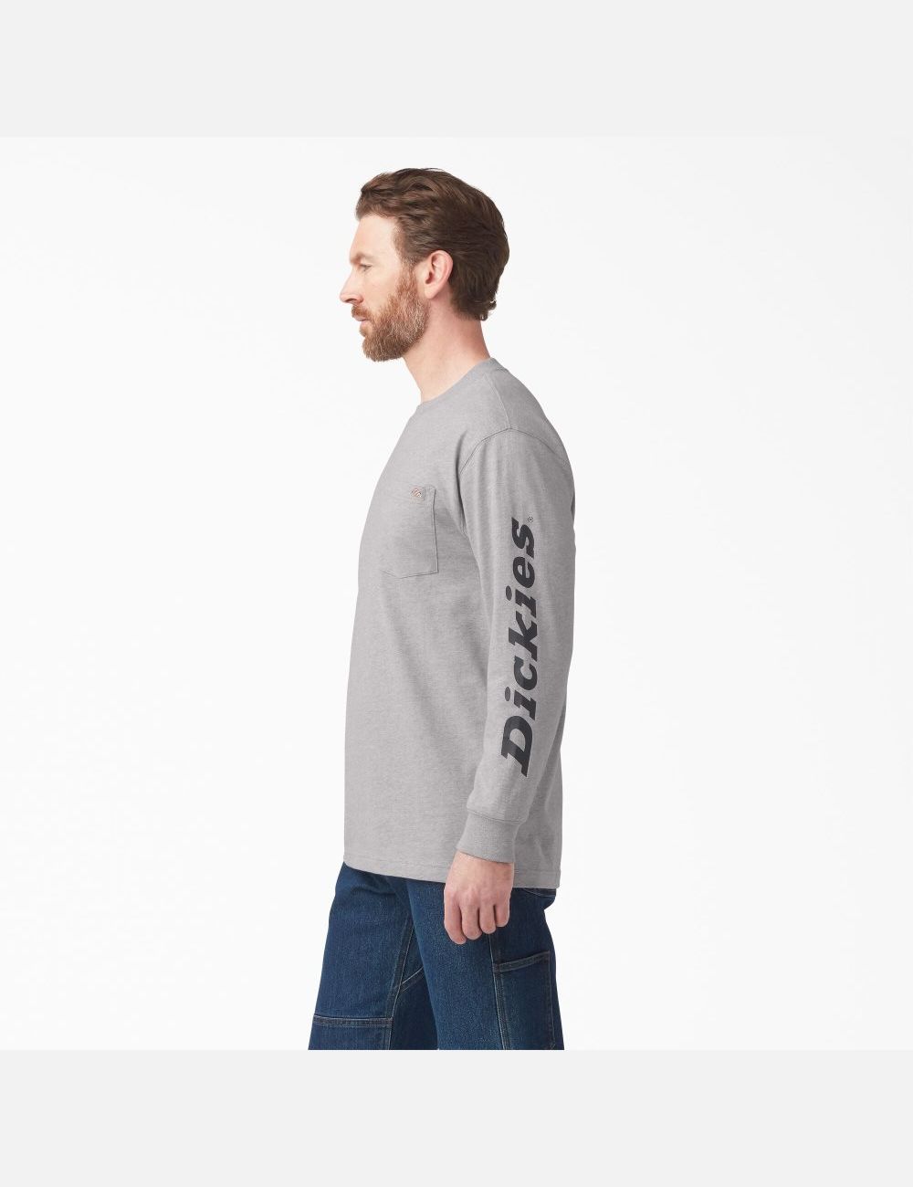 Heather Gray Dickies Graphic Shirts | 972ACPGSV