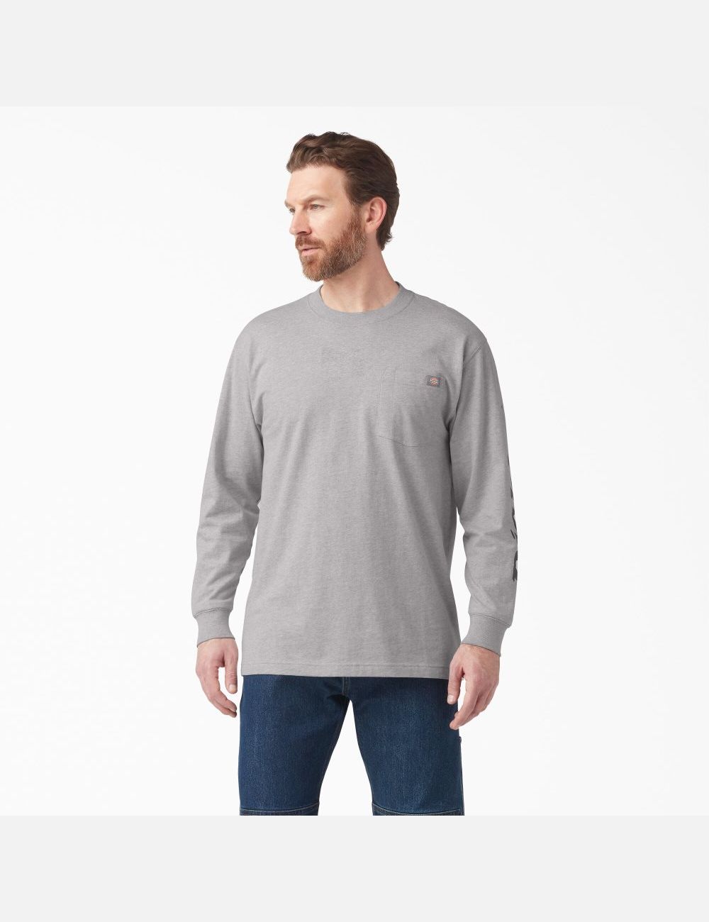 Heather Gray Dickies Graphic Shirts | 972ACPGSV