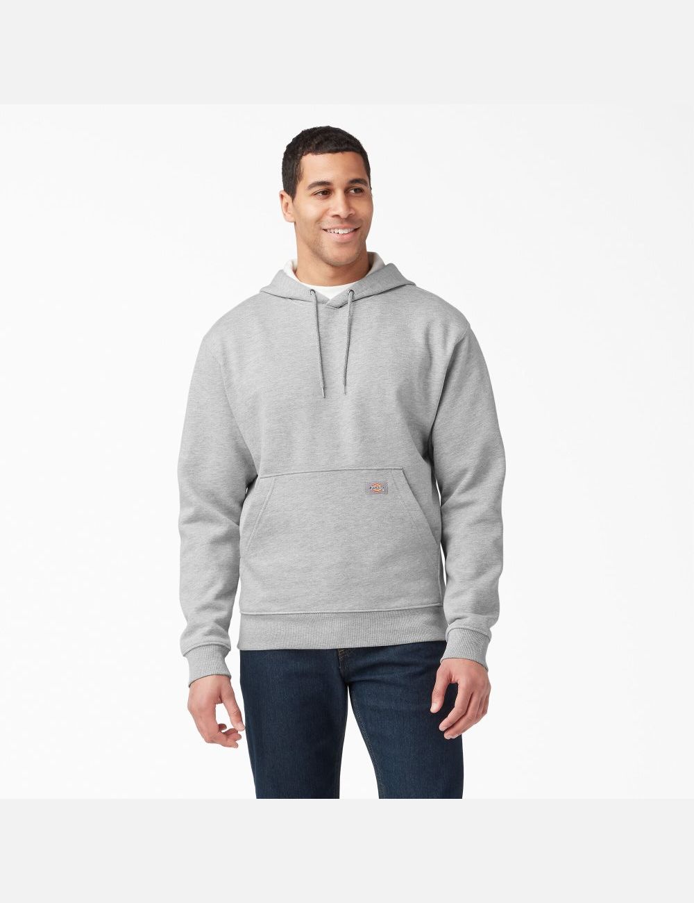 Heather Gray Dickies Midweight Fleece Outerwear | 602DRMTYK