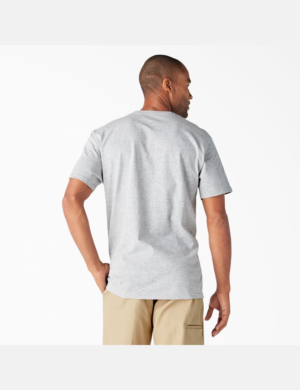 Heather Gray Dickies Short Sleeve Relaxed Fit Graphic T-Shirts | 061JDOFWU