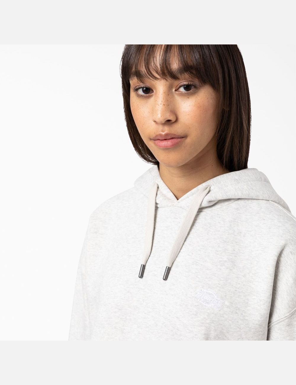 Heather Gray Dickies Summerdale Relaxed Fit Hoodies | 738OCUXGW