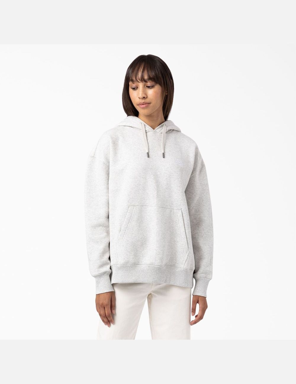 Heather Gray Dickies Summerdale Relaxed Fit Hoodies | 738OCUXGW