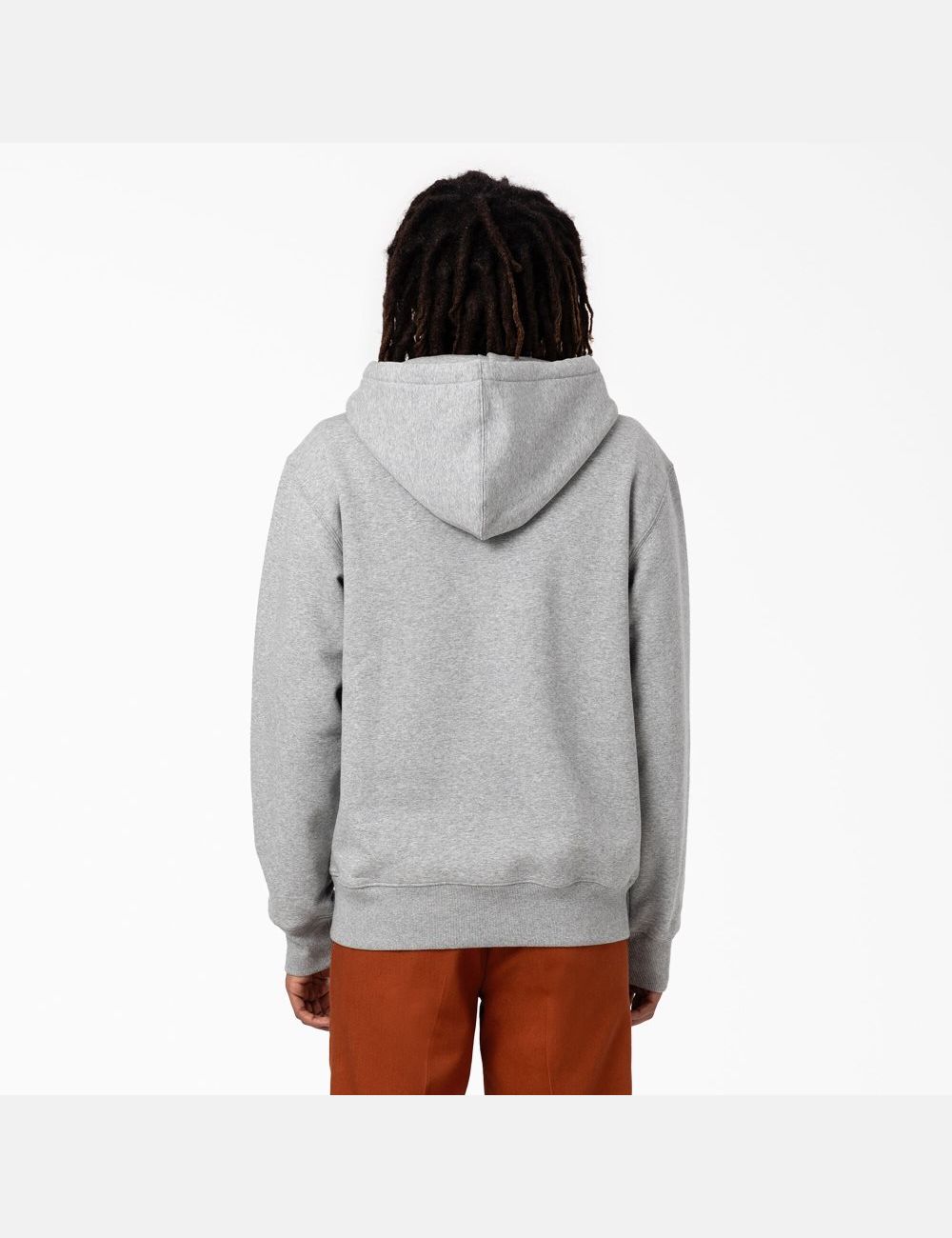 Heather Gray Dickies Union Springs Logo Hoodies | 613TRLJNS