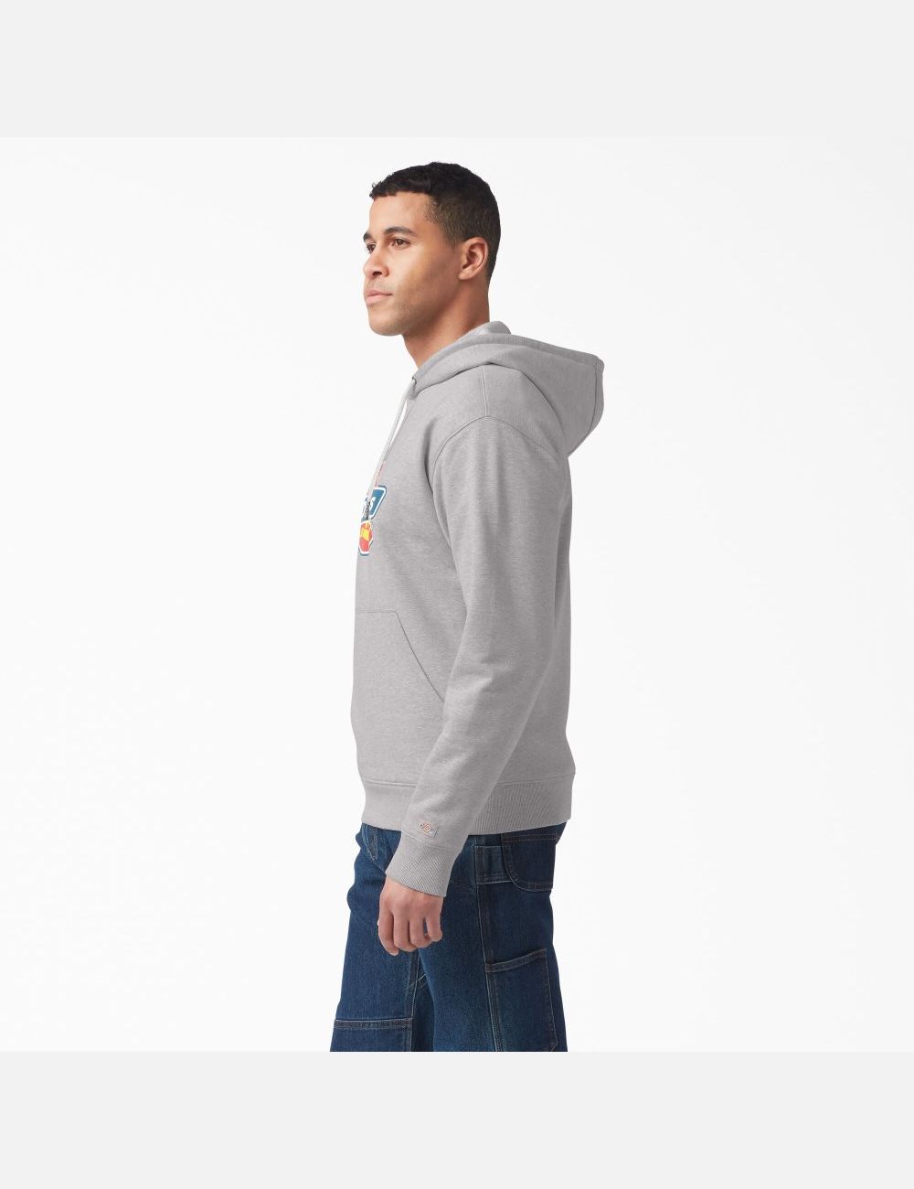 Heather Gray Dickies Water Repellent Tri-Color Logo Outerwear | 569LKHZGF