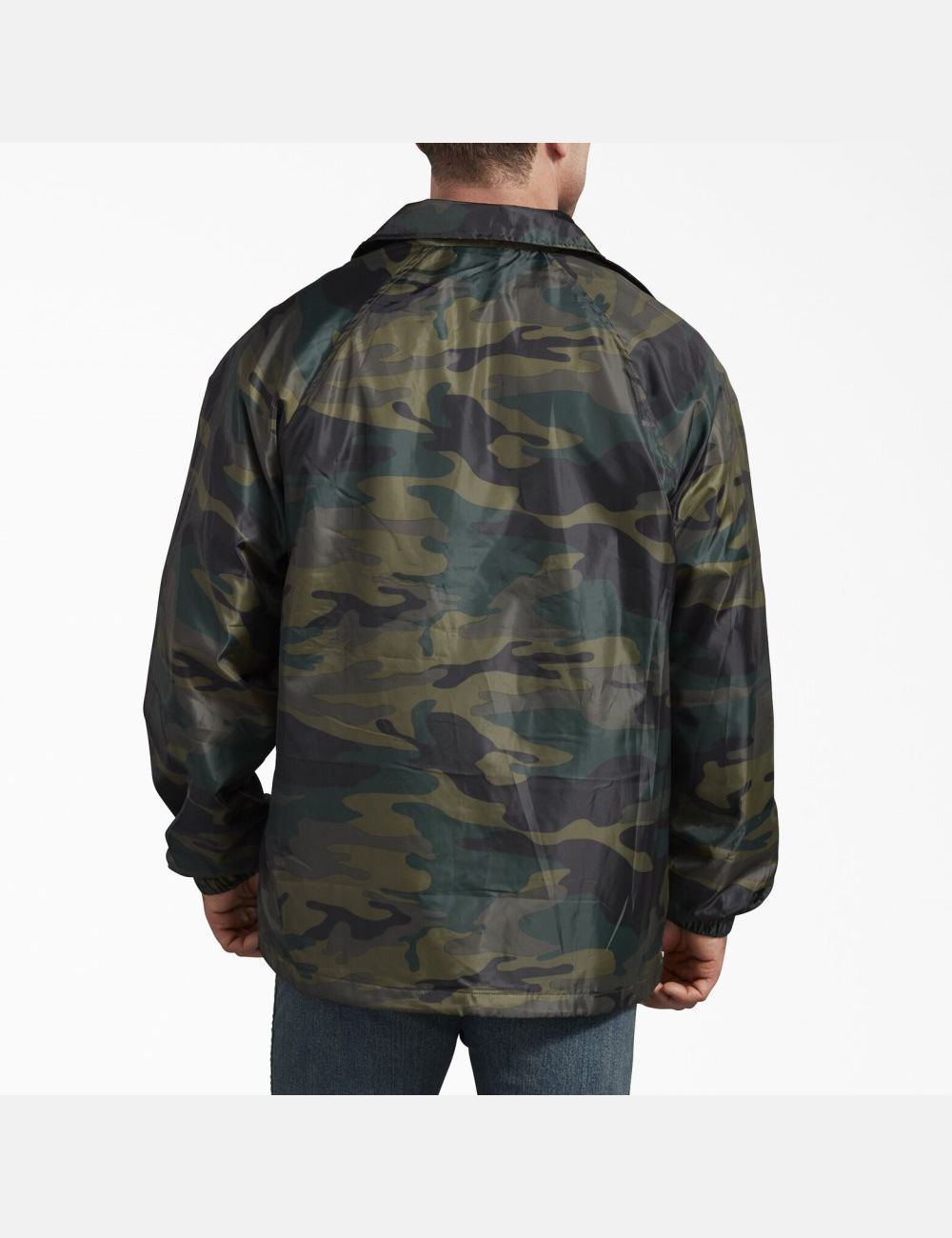 Hunter Green Camo Dickies Camo Coaches Coats & Jackets | 715RPMHIZ