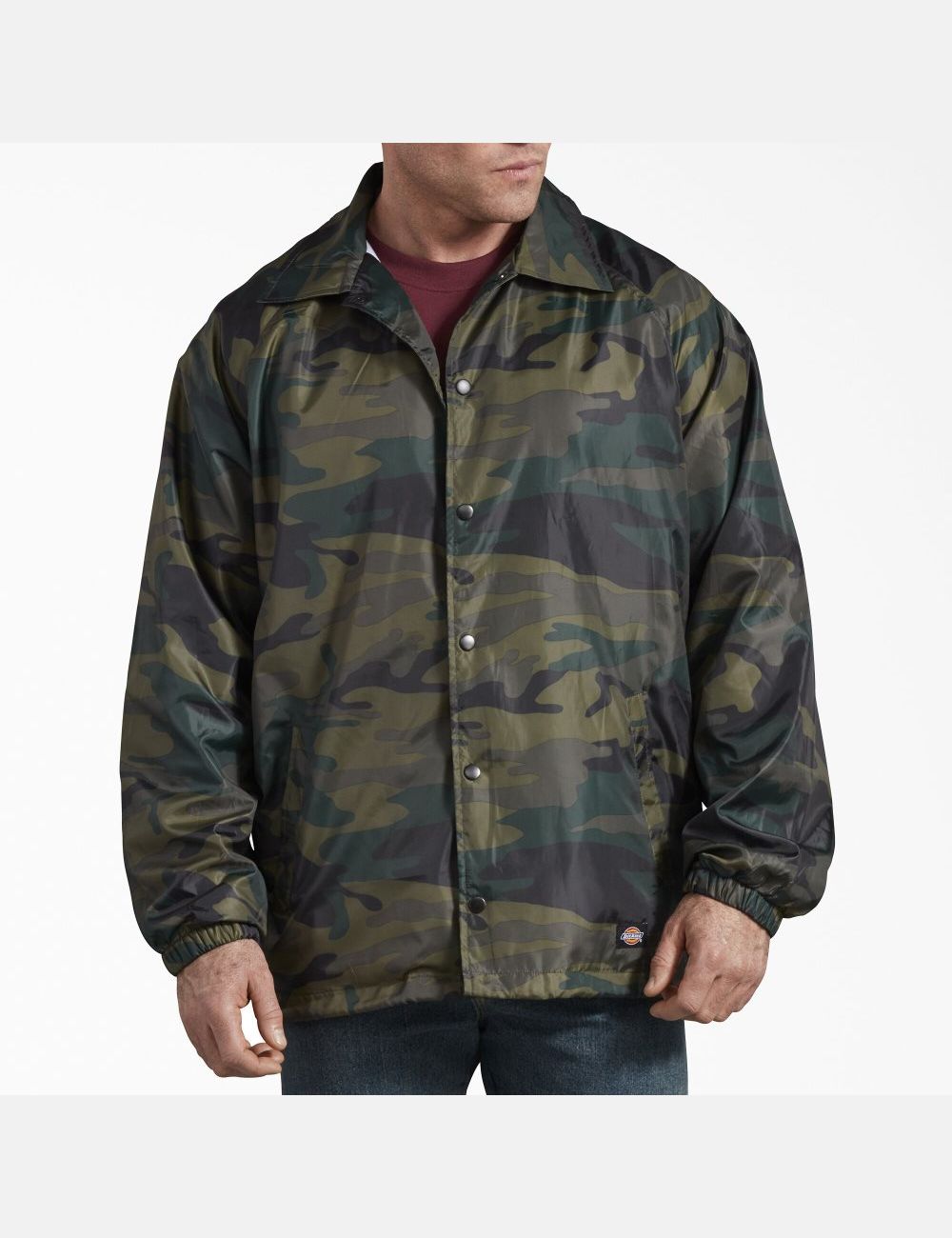 Hunter Green Camo Dickies Camo Coaches Coats & Jackets | 715RPMHIZ