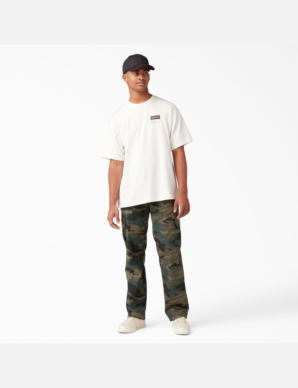 Hunter Green Camo Dickies FLEX Regular Fit Straight Leg Pants | 148CFQHTI