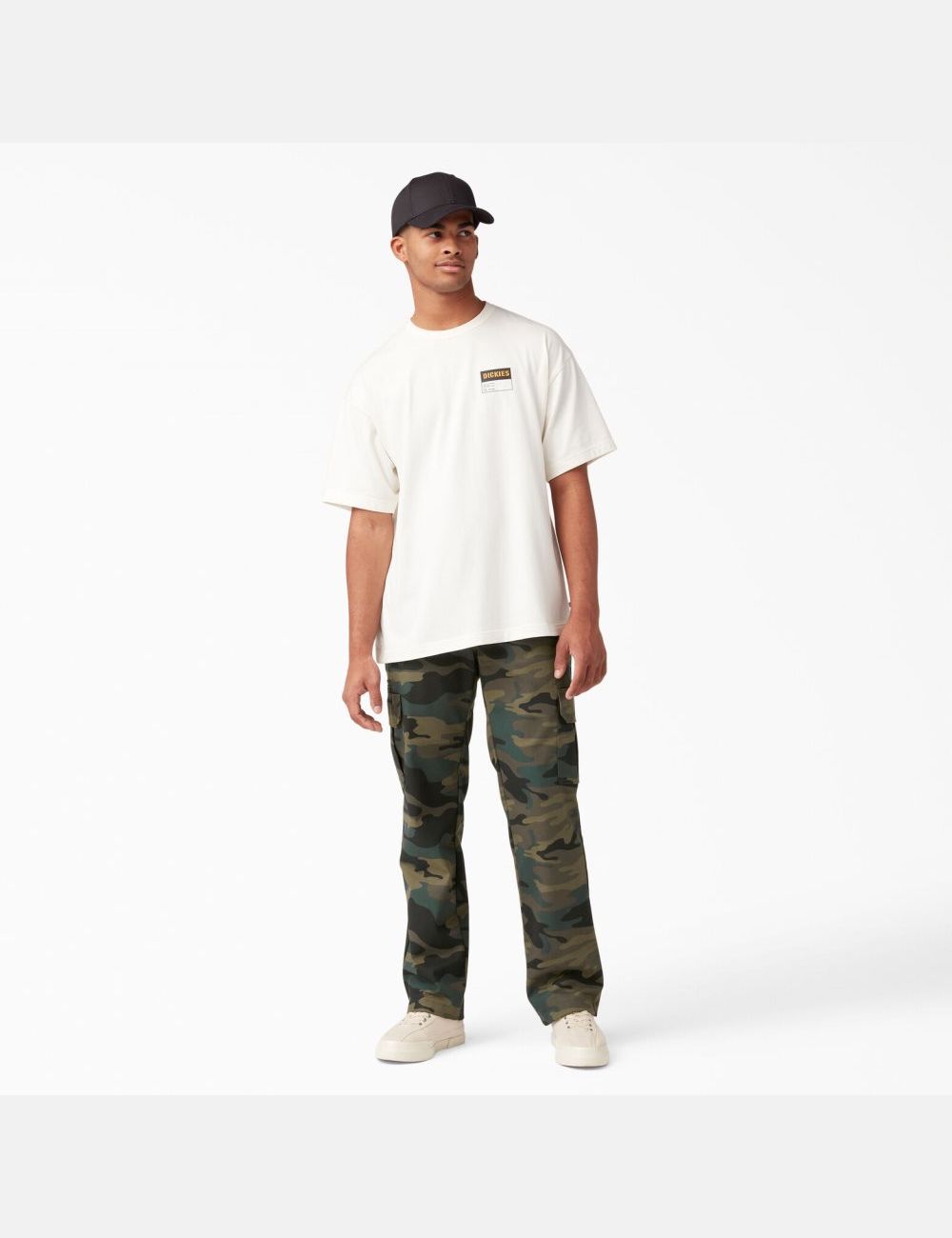 Hunter Green Camo Dickies FLEX Regular Fit Straight Leg Cargo Pants | 786JBTQUC