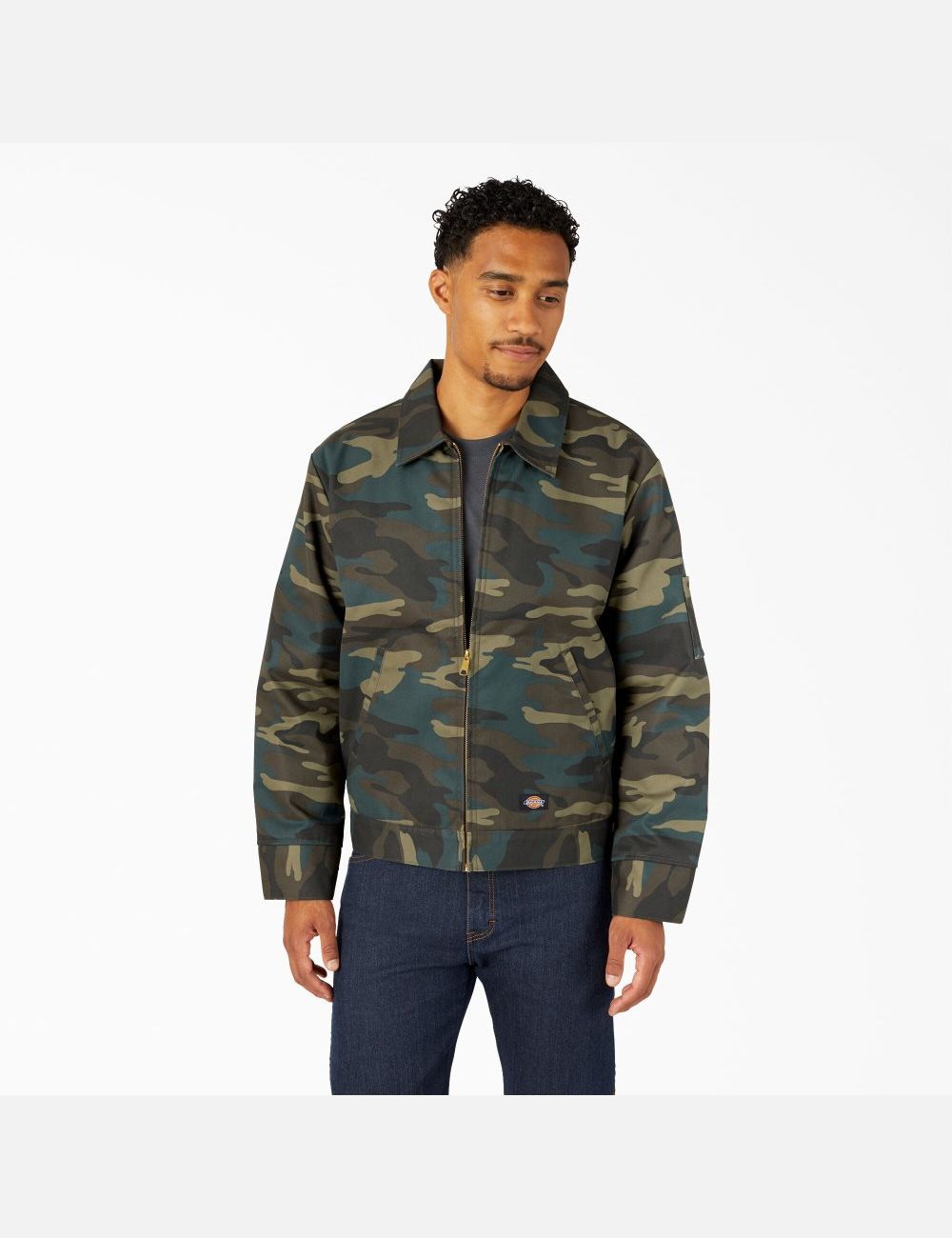 Hunter Green Camo Dickies Insulated Eisenhower Coats & Jackets | 831SXLIFP