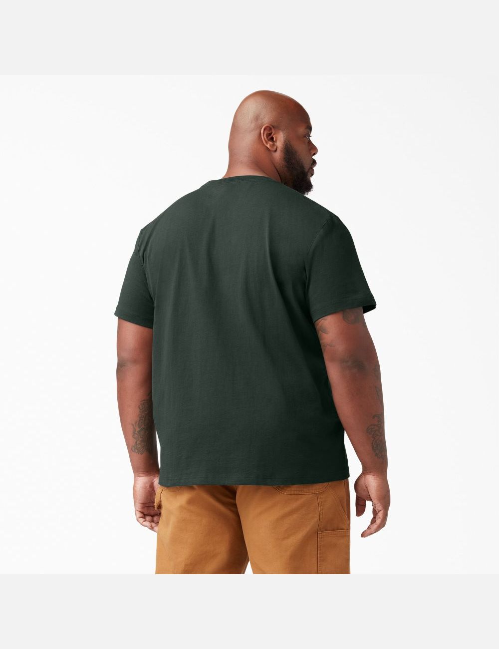 Hunter Green Dickies Short Sleeve Heavyweight T-Shirts | 871UTDAGK