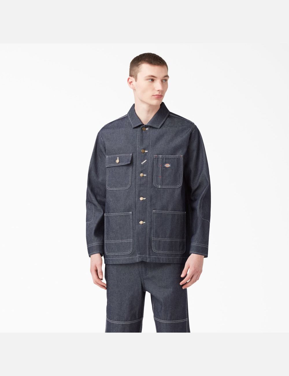 Indigo Blue Dickies 100 Year Denim Chore Coats & Jackets | 940KLGBCQ