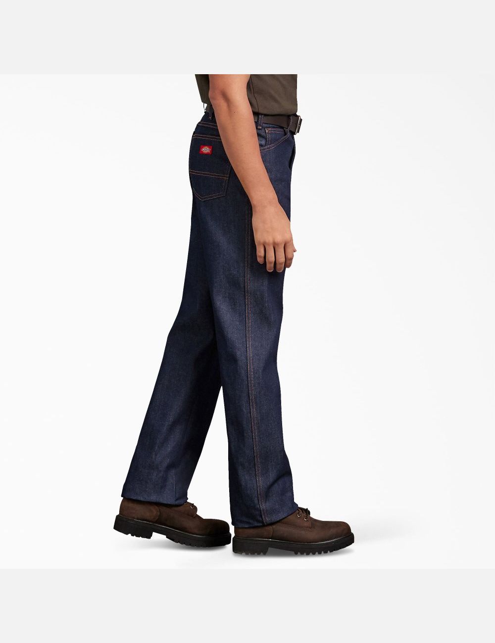 Indigo Blue Dickies Regular Straight Fit Denim Jeans | 128XLYKSA