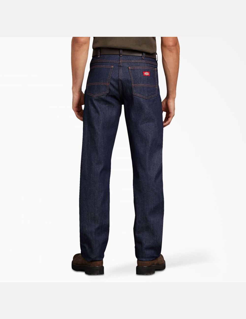 Indigo Blue Dickies Regular Straight Fit Denim Pants | 329PMGZNT