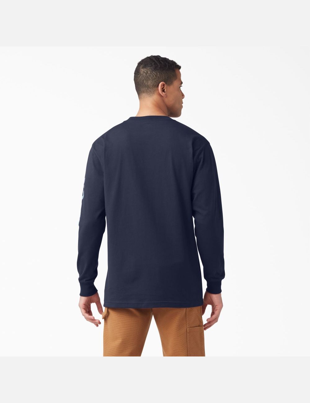 Ink Navy Dickies Graphic Long Sleeve T-Shirts | 510YNMFAB