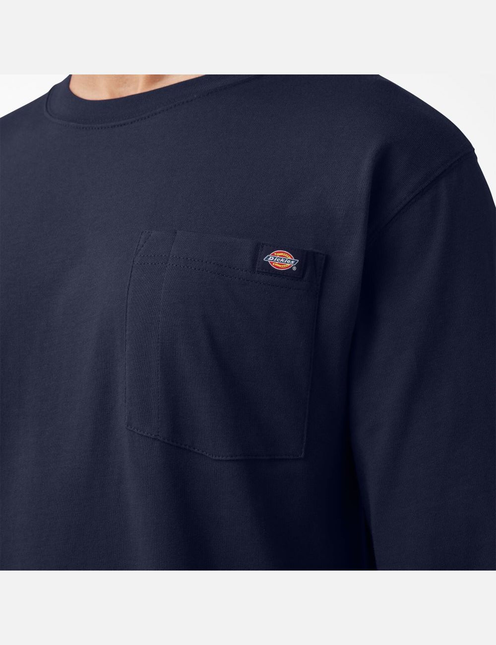 Ink Navy Dickies Graphic Long Sleeve T-Shirts | 510YNMFAB