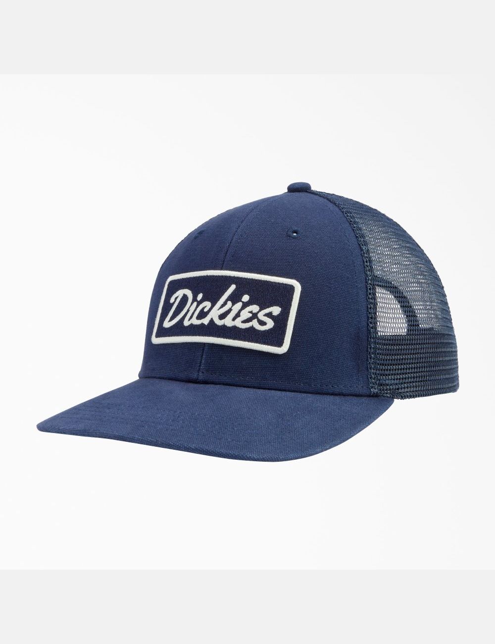 Ink Navy Dickies Patch Logo Trucker Hats | 793IQFAUO