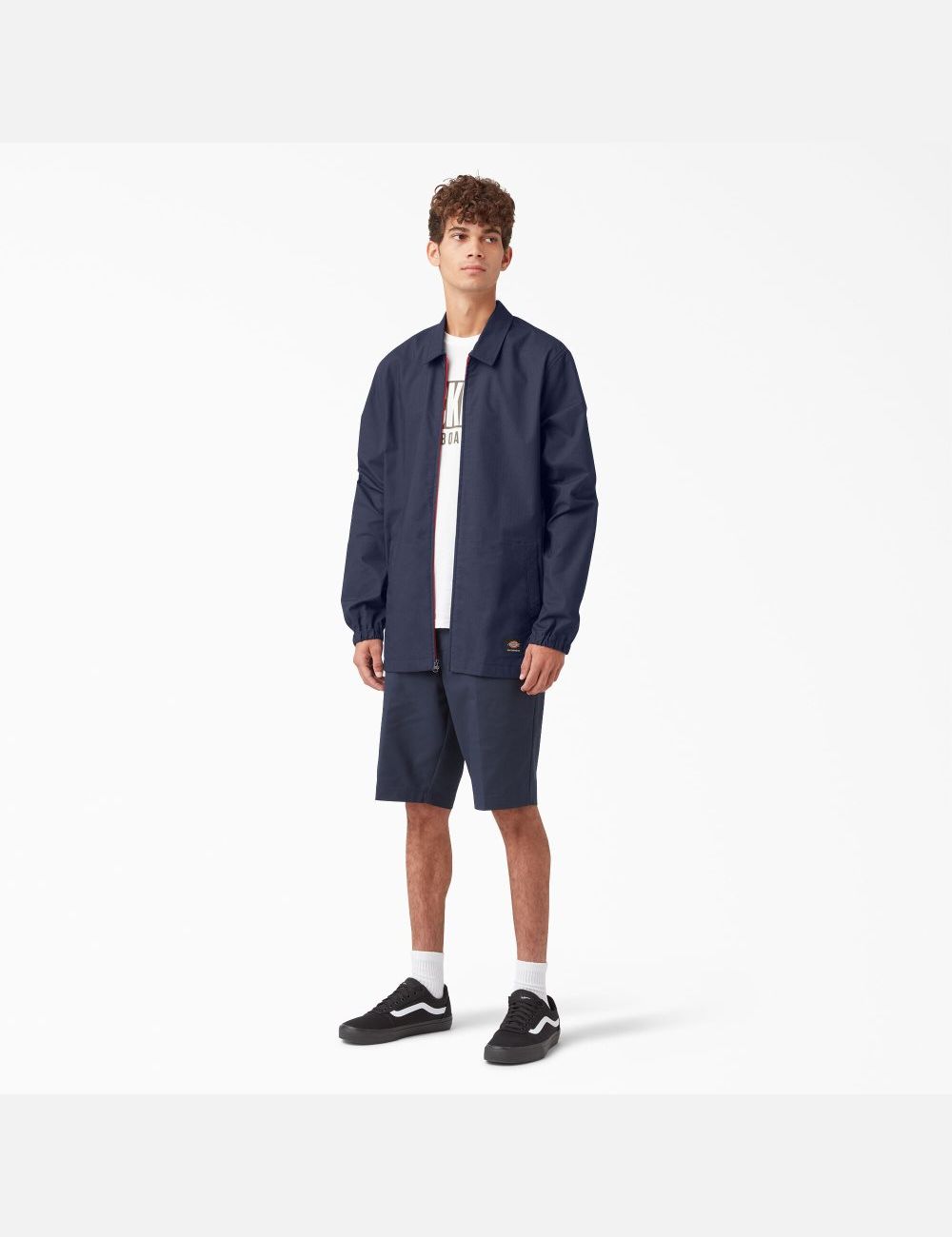 Ink Navy Dickies Skateboarding Counselor Coats & Jackets | 615KHWJBZ