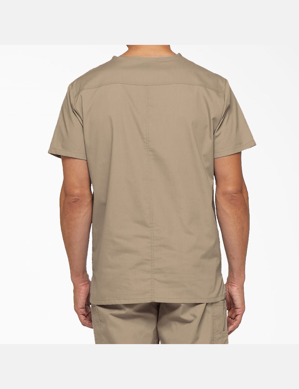 Khaki Dickies EDS Signature V-Neck Top Scrubs | 547PJFUYO