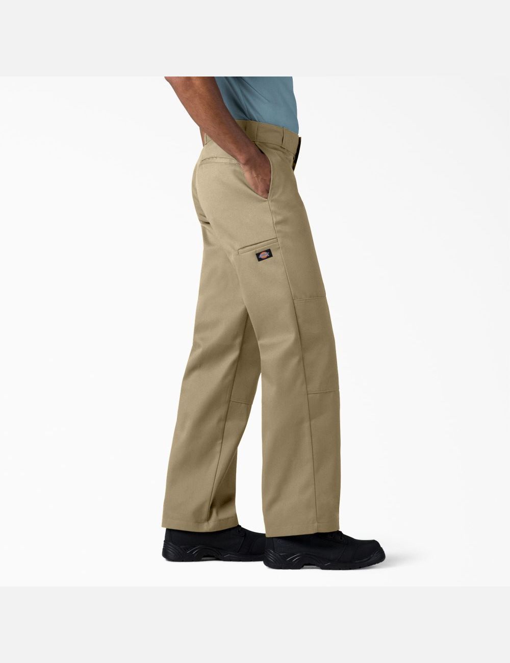 Khaki Dickies Loose Double Knee Pants | 798CIHOUS