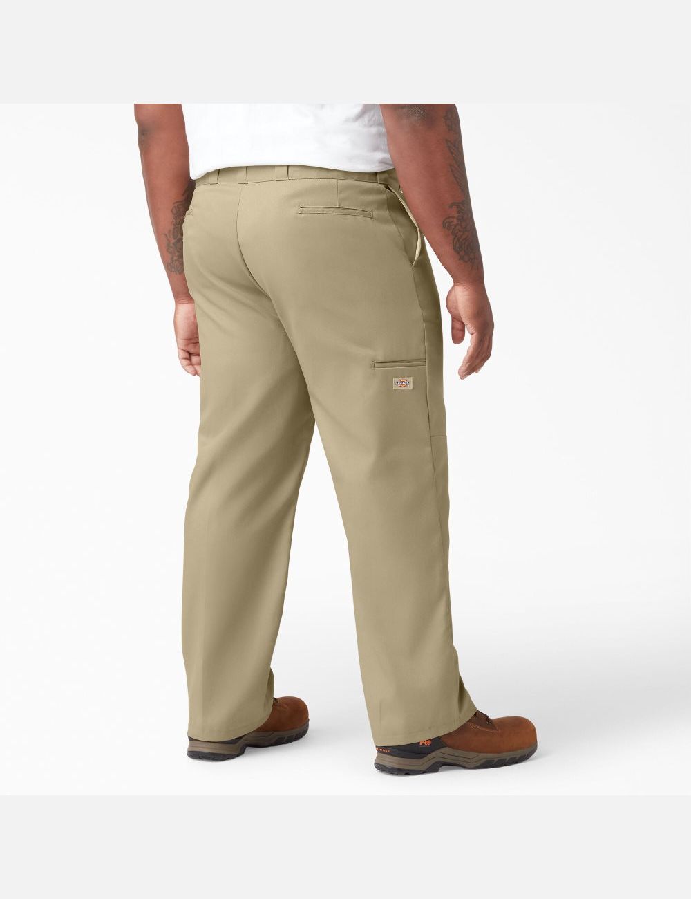 Khaki Dickies Loose Double Knee Pants | 798CIHOUS