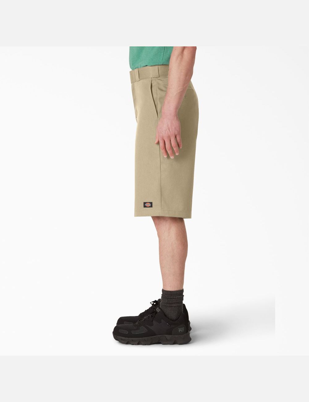 Khaki Dickies Loose Fit Flat Front Shorts | 027NMZDUP