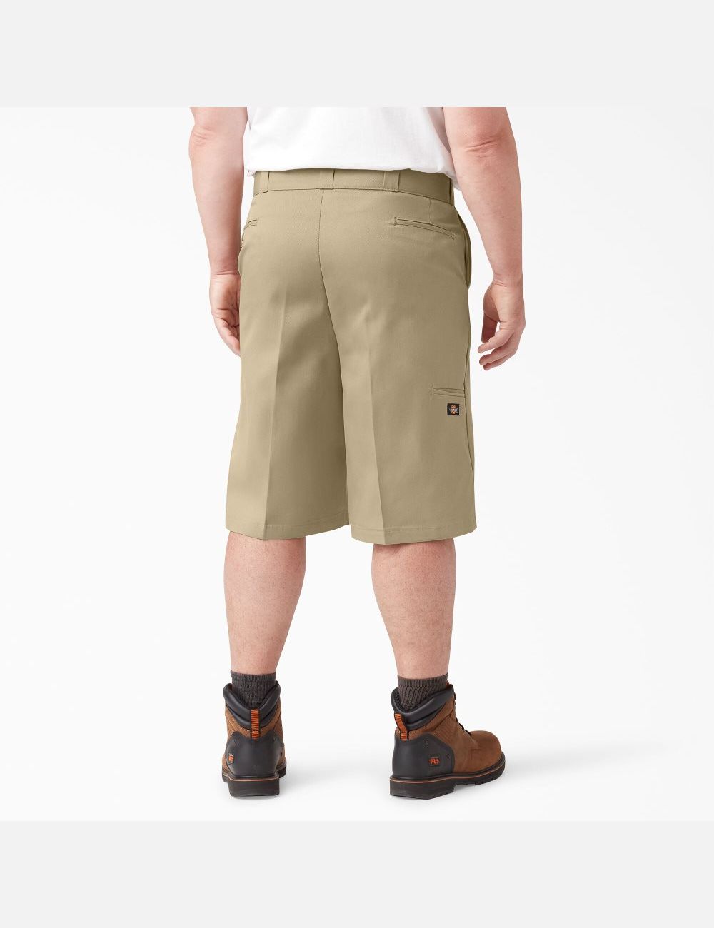 Khaki Dickies Loose Fit Flat Front Shorts | 027NMZDUP