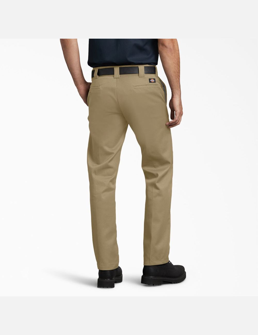 Khaki Dickies Slim Fit Straight Leg Work Pants | 546INYUES