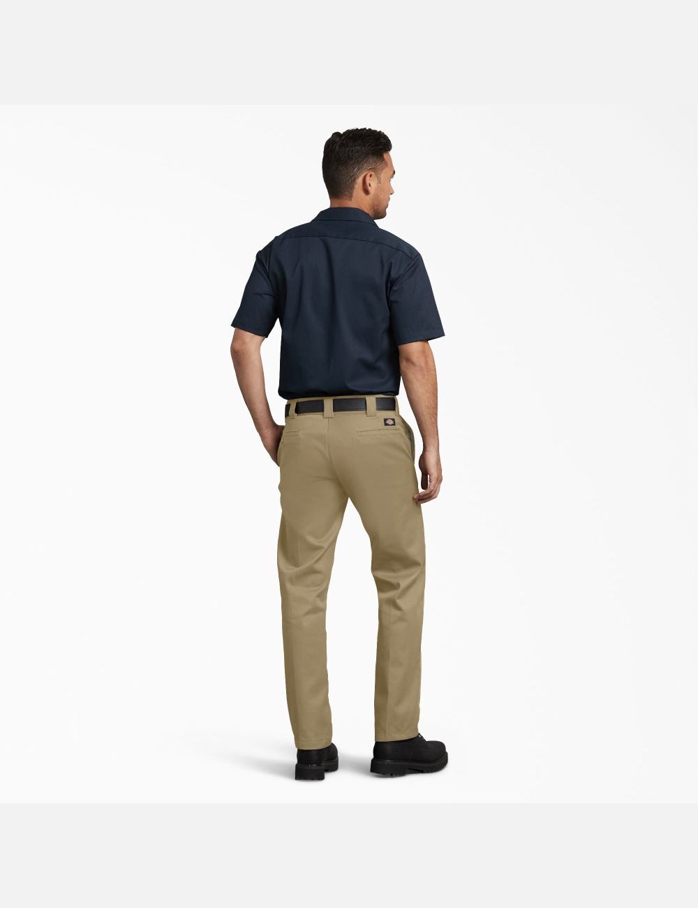 Khaki Dickies Slim Fit Straight Leg Work Pants | 546INYUES