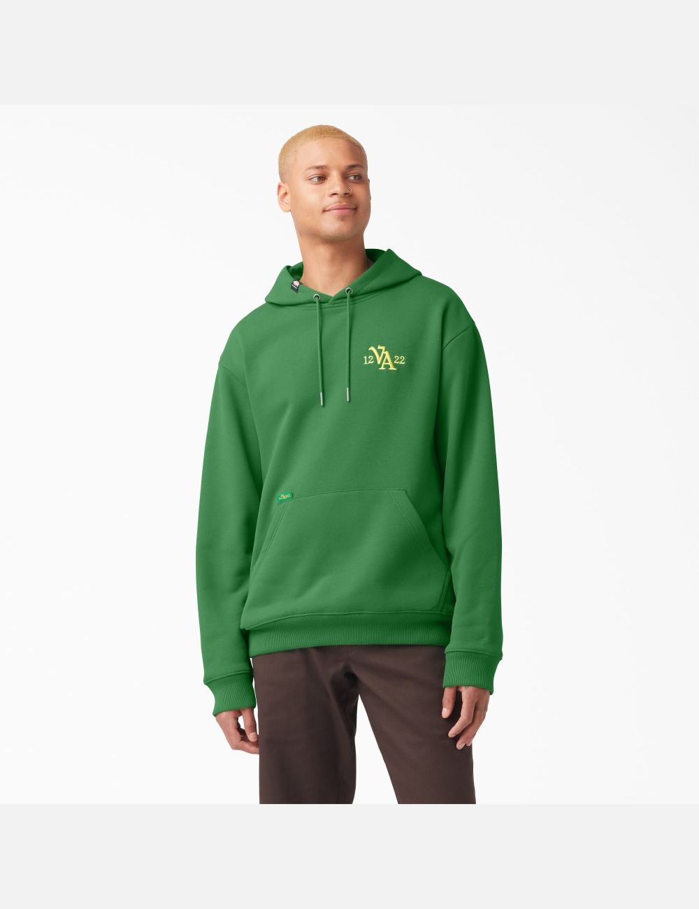 Leaf Green Dickies Vincent Alvarez Embroidered Hoodies | 690VXQBUR