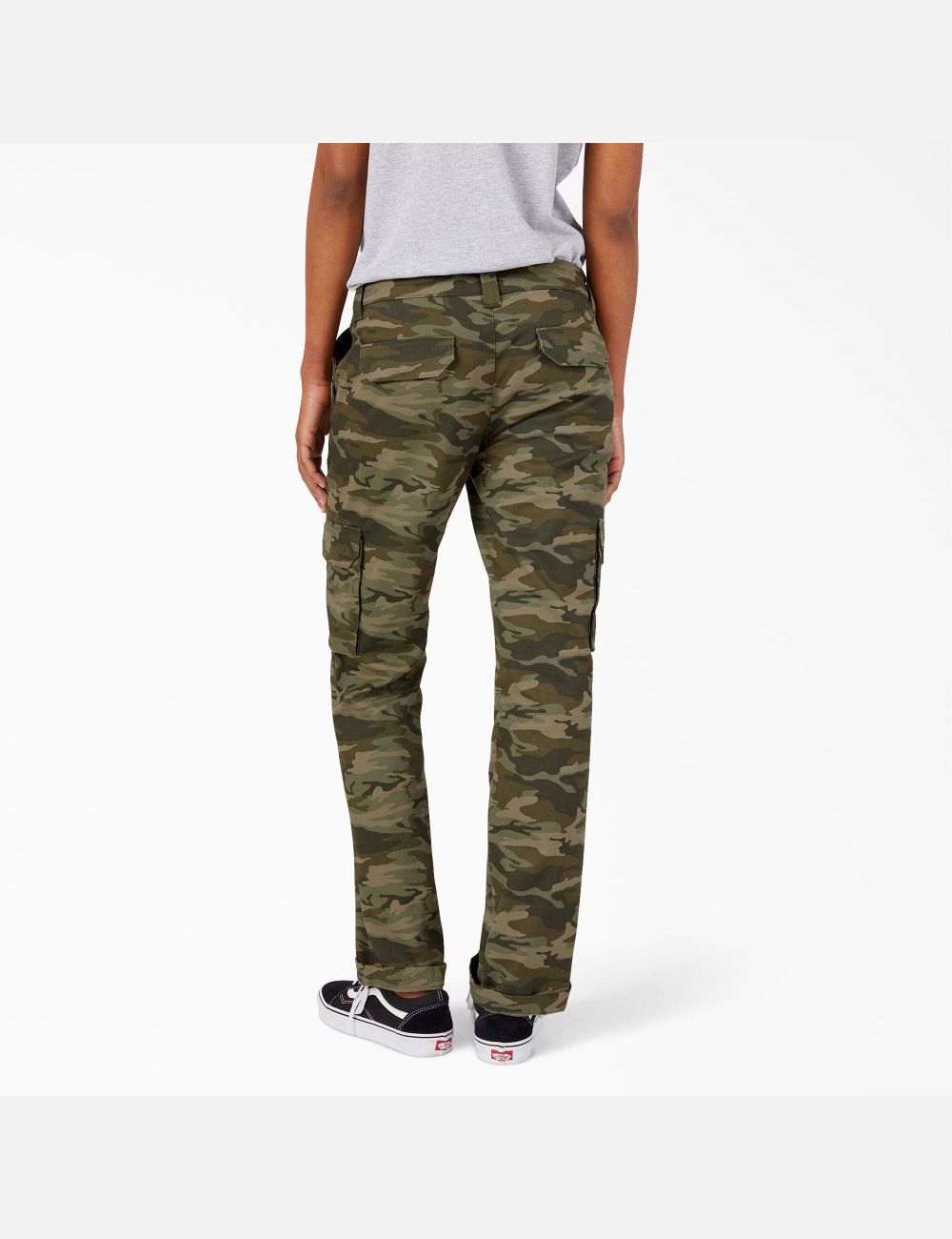 Light Sage Camo Dickies Relaxed Fit Cargo Pants | 732MKLTRH