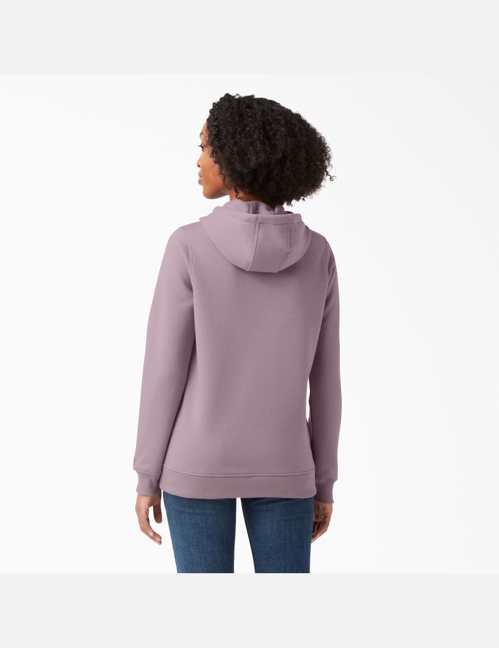 Lilac Dickies Heavyweight Logo Hoodies | 694YJDLGN