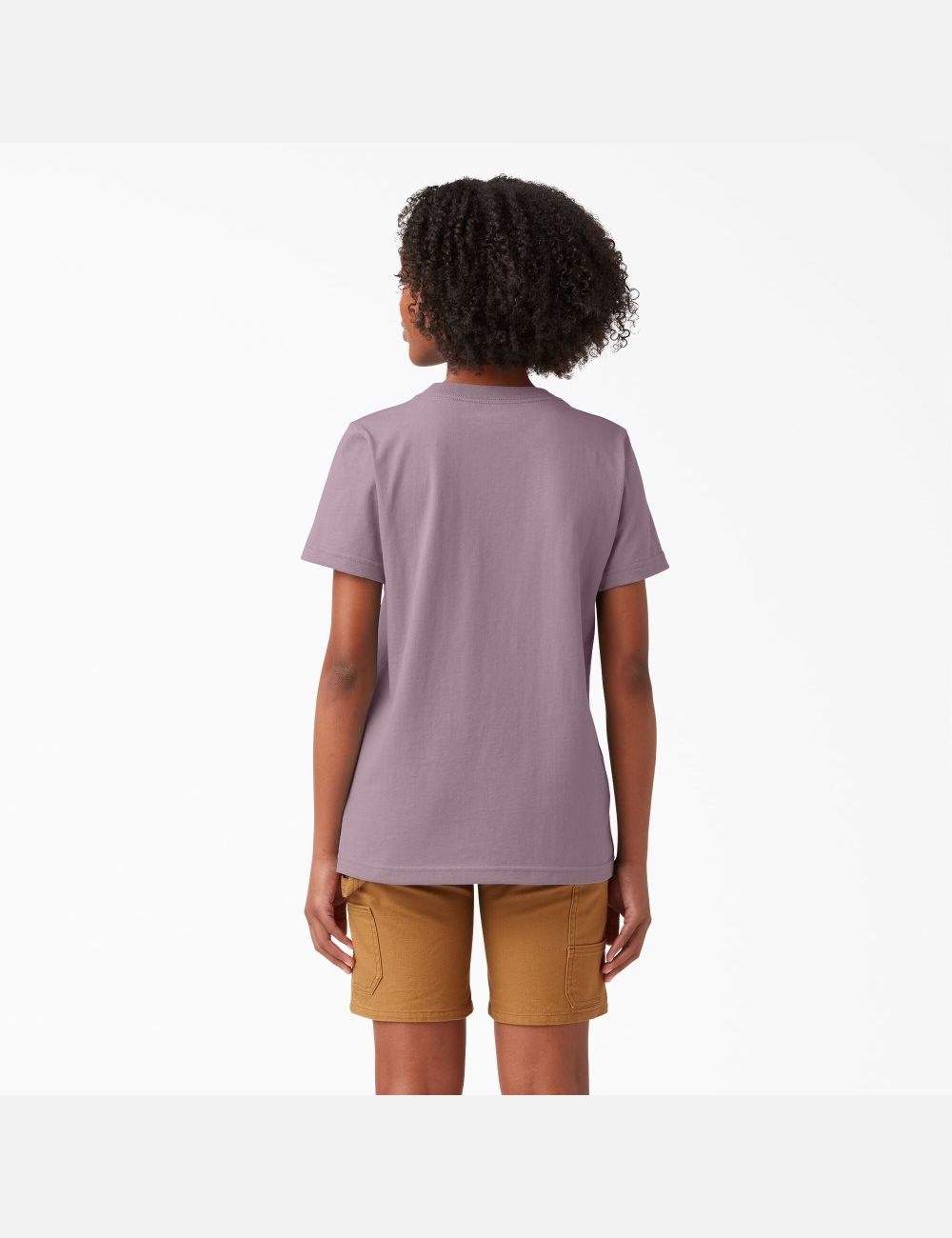 Lilac Dickies Short Sleeve Heavyweight T-Shirts | 461ZCEKXS