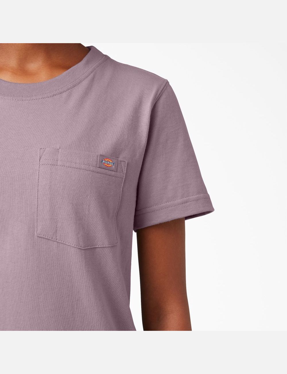 Lilac Dickies Short Sleeve Heavyweight T-Shirts | 461ZCEKXS