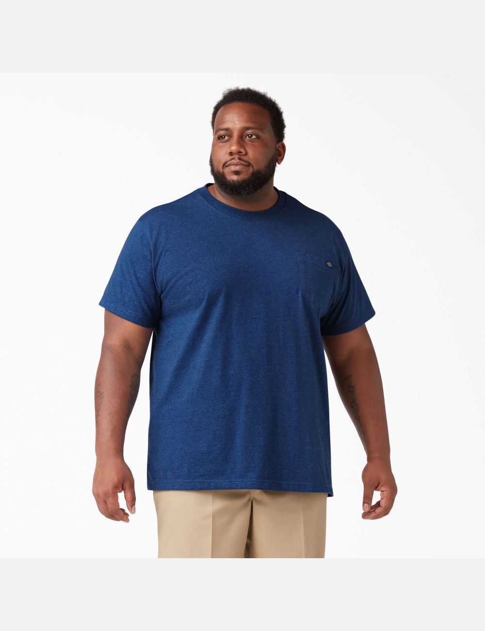 Limoges Single Dye Heather Dickies Short Sleeve Heavyweight Heathered T-Shirts | 270DZAHVB