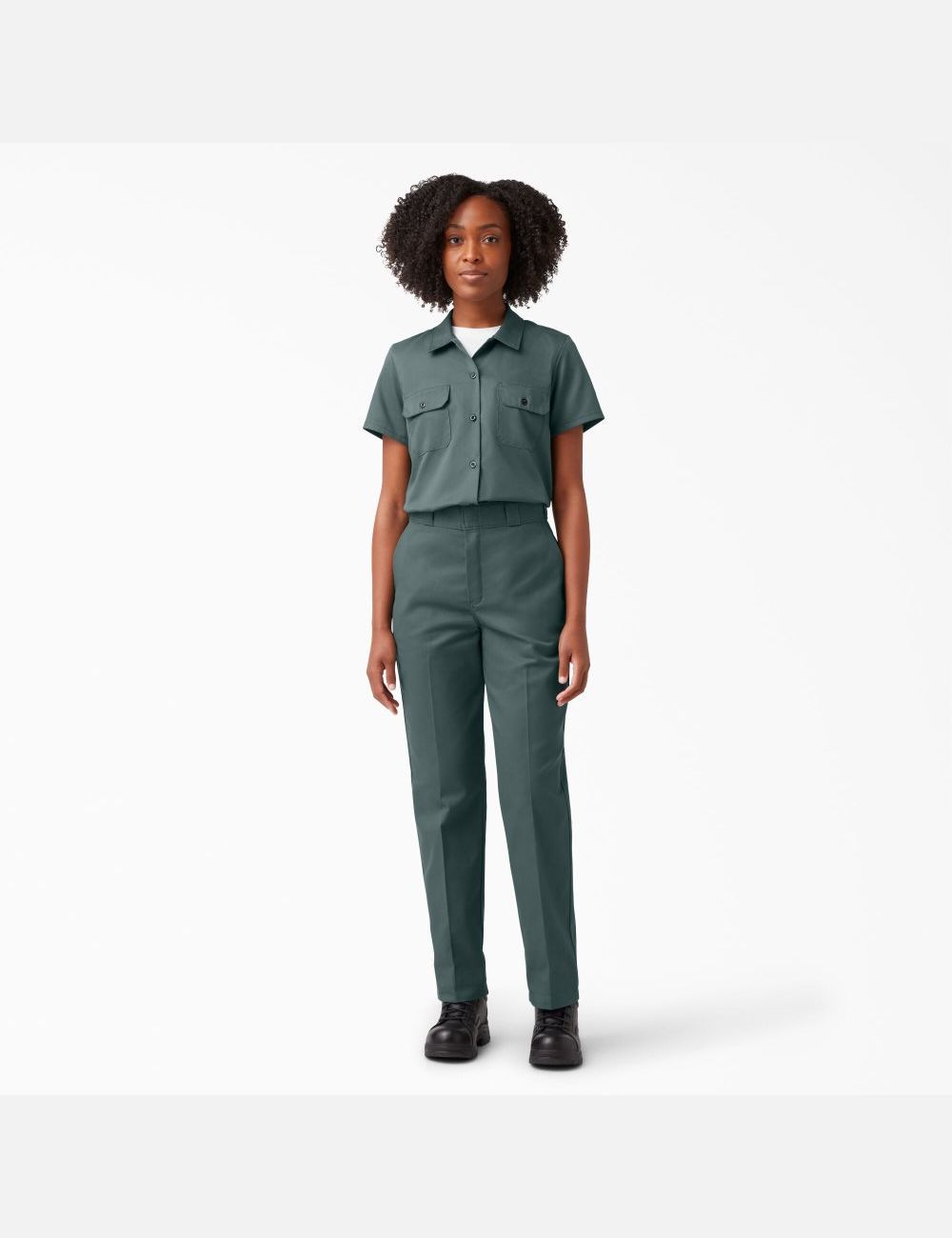 Lincoln Green Dickies 574 Original Work Top | 736JSNEGT