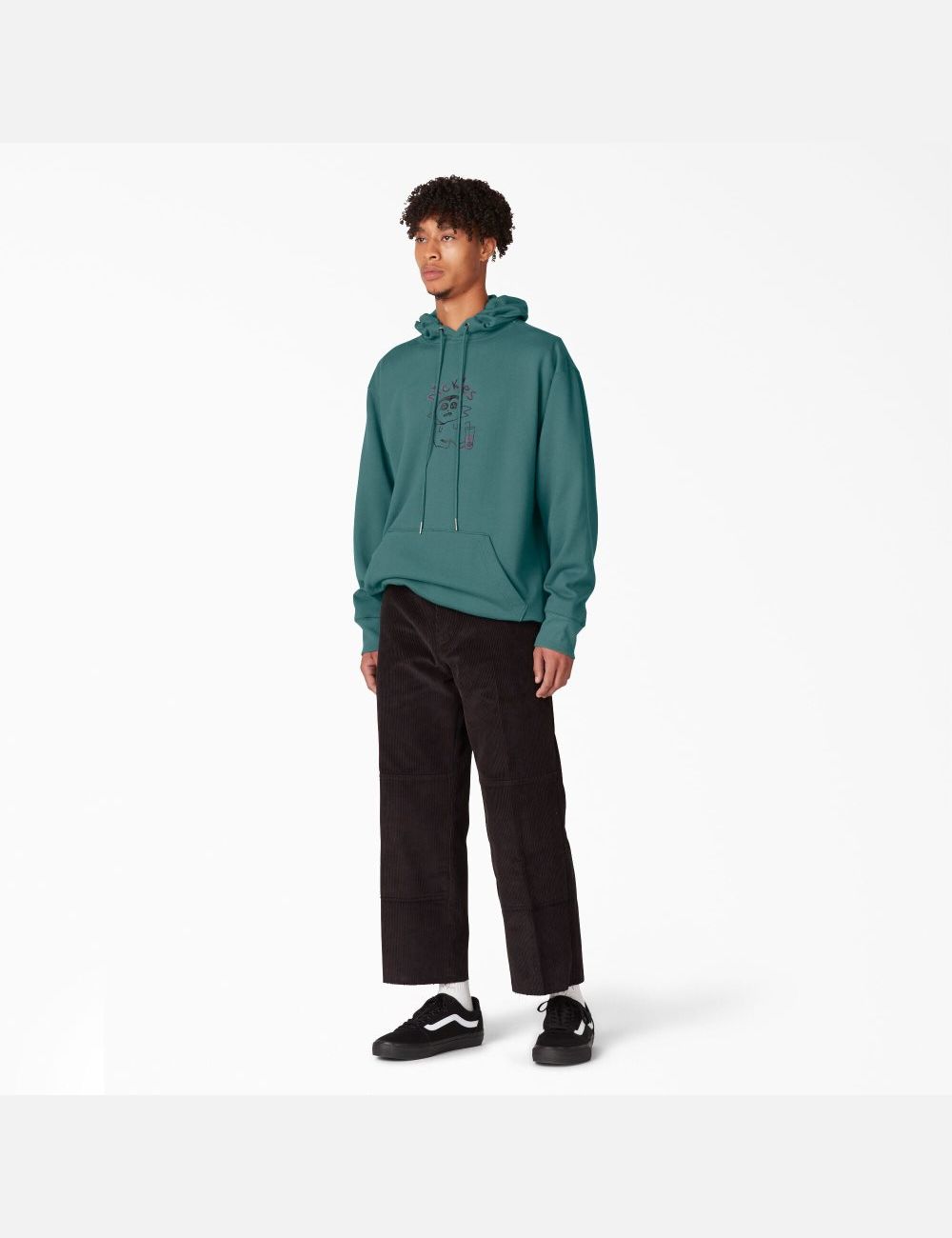 Lincoln Green Dickies Franky Villani Drunkula Graphic Hoodies | 463YHWFUD