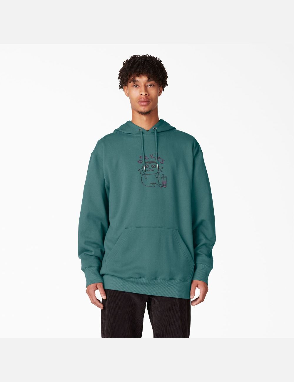 Lincoln Green Dickies Franky Villani Drunkula Graphic Hoodies | 463YHWFUD